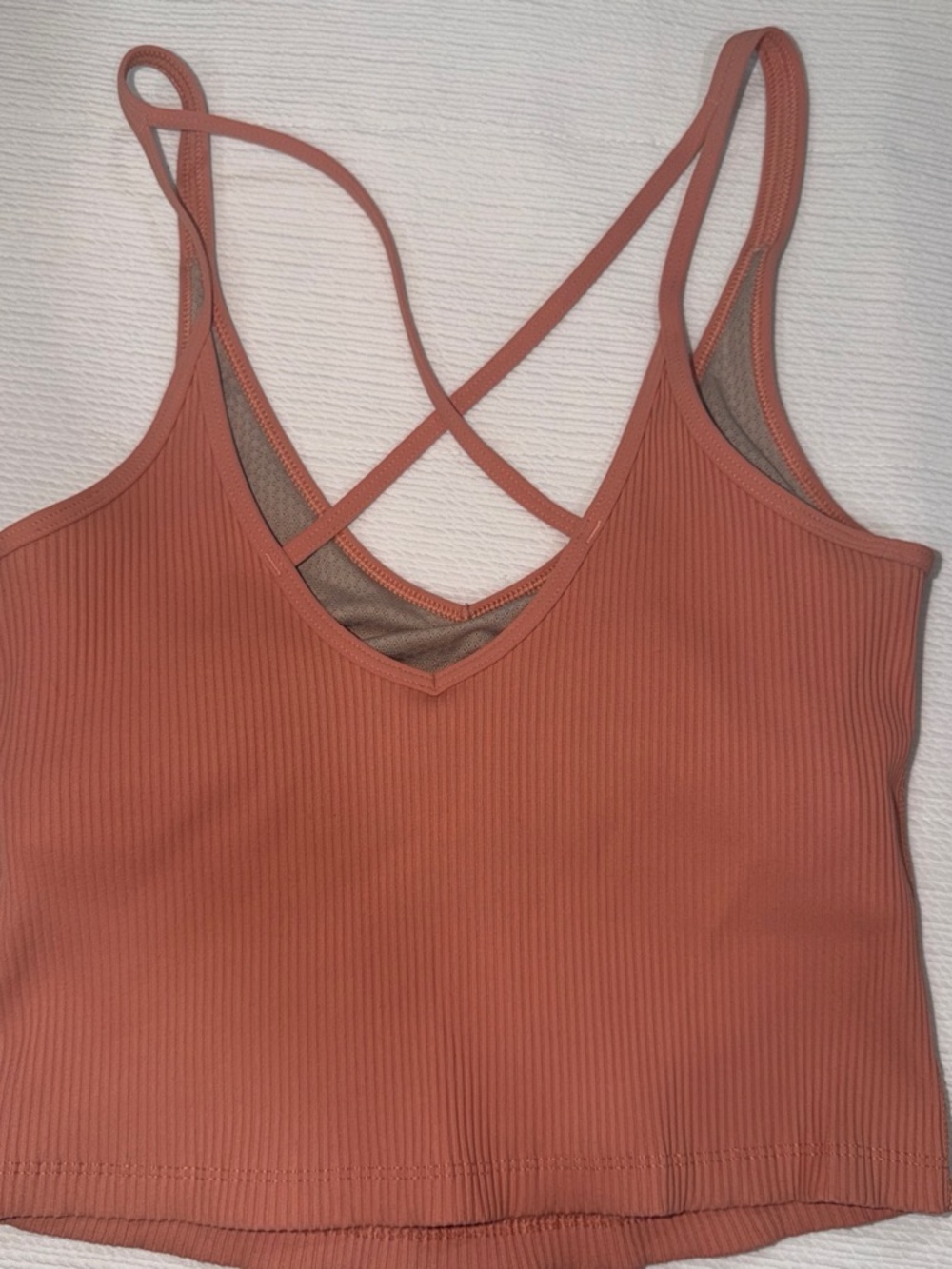 Vuori Ribbed Crop Tank Small - Picture 2 of 4